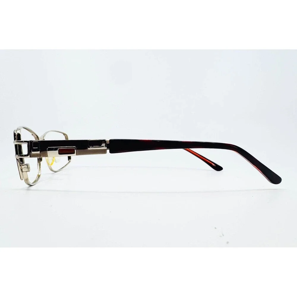 Splendor Eyeglass Frames Womens Brown SP 813 Rectangle Metal 53-16-135